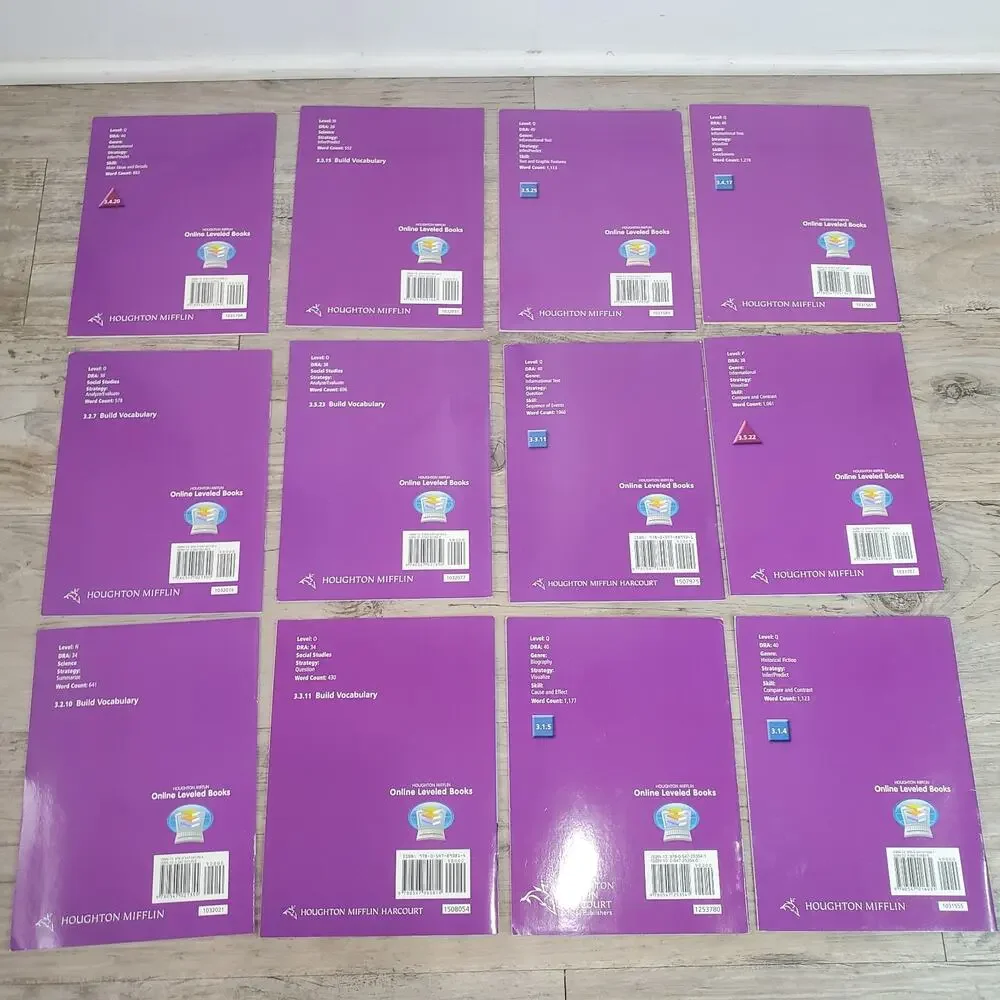Lot of 63 Houghton Mifflin 3rd Grade Leveled Readers Homeschool Books Paperback